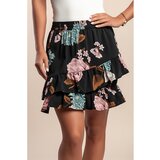 Fenzy Mini Krilo S Cvetličnim Potiskom, Črno | Shoptok.si