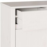 vidaXL Ostrige Les Velika Shramba Bela stranska omarica Pravokotna | Shoptok.si
