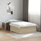 Furnova Posteljni okvir s predali sonoma hrast 90x190 cm inženirski les, (21944176) | Shoptok.si