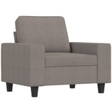  Fotelja s tabureom smeđesiva 60 cm od tkanine | shoptok.hr