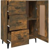  Komoda boja dimljenog hrasta 69 5x34x90 cm konstruirano drvo | shoptok.hr