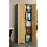 MID.YOU ARHIVSKA OMARA antracit, medeni hrast | Shoptok.si