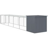  Kavez za kokoši s igralištem antracit 110x609x110 cm čelični | shoptok.hr