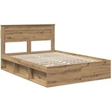  Konstrukcija postelje Oreh 140 x 190 cm Masivno borovo les, (5000104404) Slike