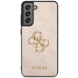 Guess gUHCS21FE4GMGPI silikonski ovitek za samsung galaxy S21 fe G990 - roza z zlatim logom | Shoptok.si