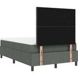 vidaXL krevet s podnicom s dušekom tamno siva 120x200 cm tkanina Cijene