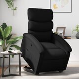 Maison Chic Naslanjač - Relax naslanjač s funkcijo vstajanja črno umetno usnje, (22062218) | Shoptok.si