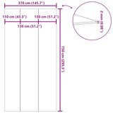 Platno za tlo ispod bazena svjetlosivo 750x370 cm poliesterska | shoptok.hr