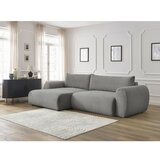 Bobochic Paris temno siva raztegljiva kotna sedežna garnitura iz rebrastega žameta (levi kot) lucien | Shoptok.si