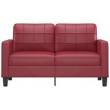  Dvosjed od tkanine crvena boja vina 140 cm umjetne kože | shoptok.hr