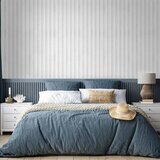  Tapeta - Wooden Texture - Symmetrical vertical lines on a white background. 50x1000 Standard | shoptok.hr