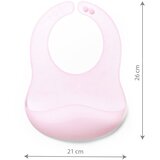 BabyOno Silikonski podbradak ultrathin 6 m+, roza | Eponuda.ba