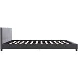  Posteljni okvir sivo umetno usnje 180x200 cm | Shoptok.si