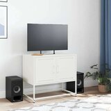 vidaXL TV omarica bela 68,5x39x60,5 cm jeklo | Shoptok.si