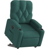  Naslonjač na podizanje od tkanine tamnozeleni | shoptok.hr