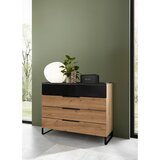 Dieter Knoll Komoda Mera, Barva Hrasta, Črna | Shoptok.si