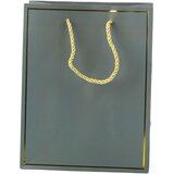 GIFT Darilna vrečka z zlatim okvirjem mešanih barv 23 x 18 x 10 cm | Shoptok.si