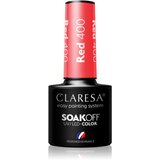 Claresa SoakOff UV/LED Color Rainbow Explosion gel lak za nohte odtenek Red 400 5 g | Shoptok.si
