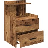 vidaXL Noćni ormarić s 2 ladice staro drvo 40x36,5x62 cm | shoptok.hr