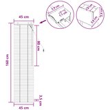  Venecijanska roleta Tamno smeđa 45 x 160 cm 35 mm | shoptok.hr