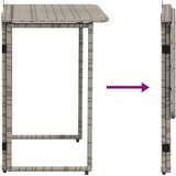  Sklopivi vrtni stol sivi 90x51x75 cm poliratan | Eponuda.com