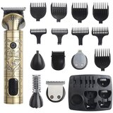 INF Električni strižnik las s polnilno baterijo in kompletom za nego nosu Gold, (5000072136) Cene