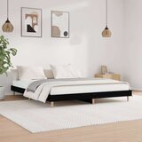  posteljni okvir črn 200x200 cm inženirski les, (20727333) | Shoptok.si