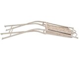 Bistro 3-dijelni bistro set čelični bijeli | shoptok.hr