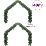  Božićni vijenci s 600 LED svjetlima 2 pcs Zelena PVC | shoptok.hr