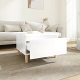  Bočni stolići 2 kom sjajni bijeli 50x46x35 cm konstruirano drvo | Eponuda.com