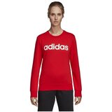 Adidas Puloverji W Essentials Linear Crewneck Rdeča | Shoptok.si