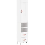  Visoka komoda bijeli 34,5x34x180 cm od konstruiranog drva | shoptok.hr
