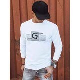 DStreet Bluza męska z nadrukiem biała | Shoptok.si