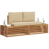  Set vanjskih sofa s jastukom 2 Komad Prirodna i bež | shoptok.hr