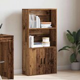 vidaXL Knjižna omara starinski les 60x24x120 cm inženirski les | Shoptok.si