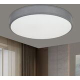 Nettlife Stropna svetilka okrogla, tkanina, senčnik, siva, moderna, kuhinja, kopalnica, spalnica, hodnik, 30 cm, 12 W, (22111155) | Shoptok.si