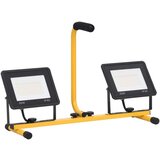 vidaXL LED reflektor z ročajem 2x50 W toplo bel | Shoptok.si