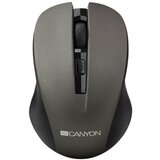 Canyon Mouse CNE-CMSW1(Wireless, Optical 800/1000/1200 dpi, 4 btn, USB, power saving button), Graphite - CNE-CMSW1G Cene