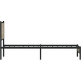  Metalni okvir kreveta bez madraca boja hrasta sonome 90x200 cm | shoptok.hr