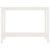  Konzolni stol bijeli 110 x 40 x 80 cm od masivne borovine | shoptok.hr