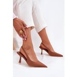 Boto Women's Stiletto Sandals Camel Lunira | ePonuda.com