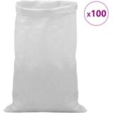  Tkanine vreće 100 pcs Bijela 65 x 115 cm PP | shoptok.hr