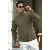 Dewberry 18701 Turtleneck Mens Knitwear-Khaki | shoptok.hr