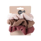 YESSS! scrunchy gumice za kosu braon 3/1 u