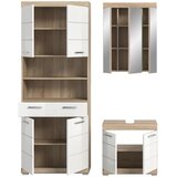 MID.YOU Kopalnica Lambada, Bela Barva Hrasta, 3-Delna | Shoptok.si