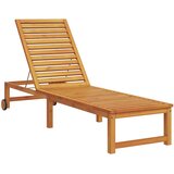  Ležaljka 2 pcs Smeđa 202 x 53 x 89 cm Čvrsto drvo akacije | shoptok.hr