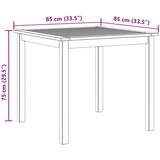  Vrtni stol od masivnog bagremovog drva 85 x 85 x 74 cm | shoptok.hr