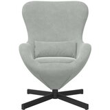  Jajolika fotelja Svijetlo siva 63 x 73 x 90 cm Baršun | shoptok.hr