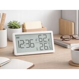 Digitalni lcd termometar higrometar sat 10cm bijeli | shoptok.hr