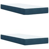  Krevet s oprugama i madracem tamnoplavi 200x200 cm baršunasti | shoptok.hr
